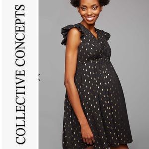 NWT Collective Concepts Clip Dot Maternity Dress XS